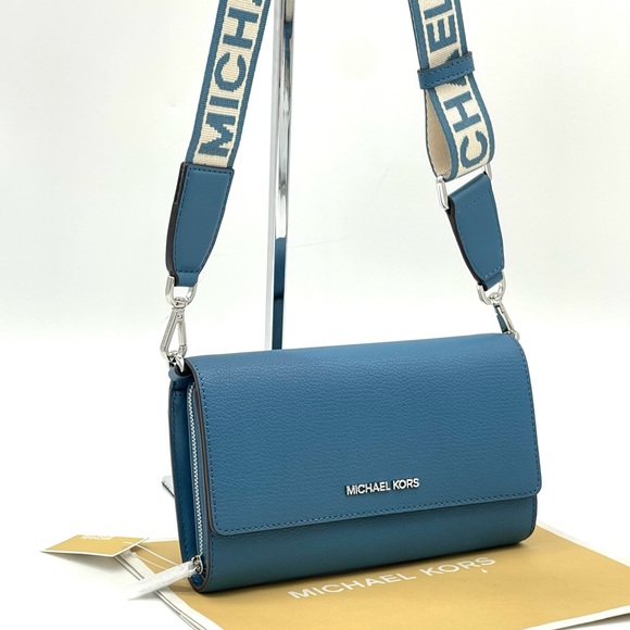 Michael Kors Large Zip Around Wallet Crossbody Bag - Picture 1 of 9